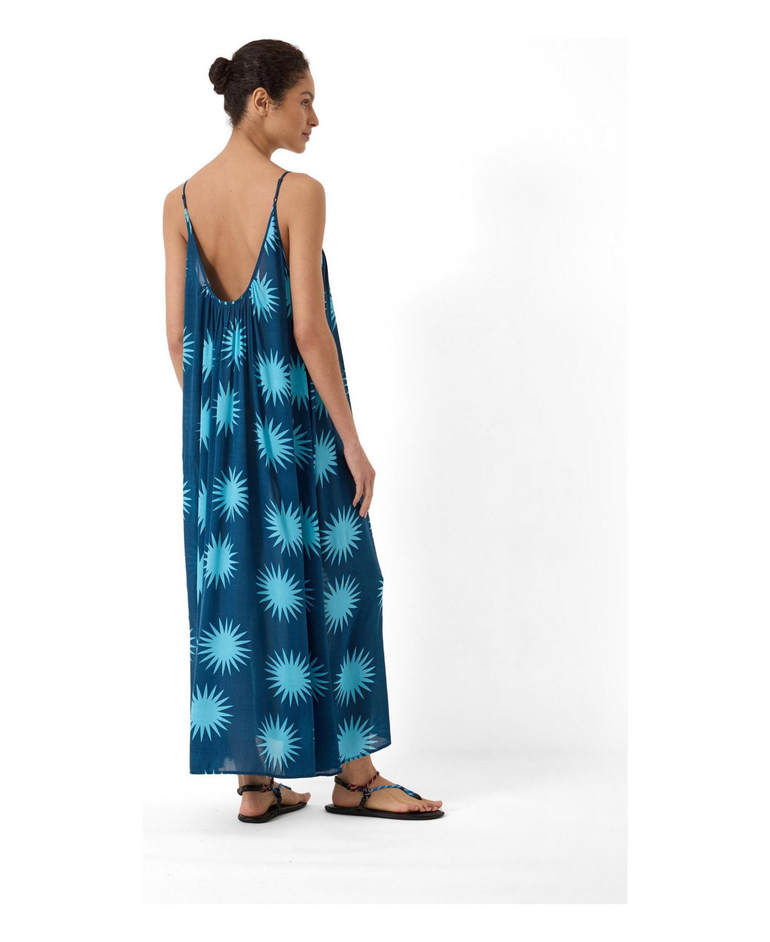 Women's Soleil Printed Strappy Maxi Dress