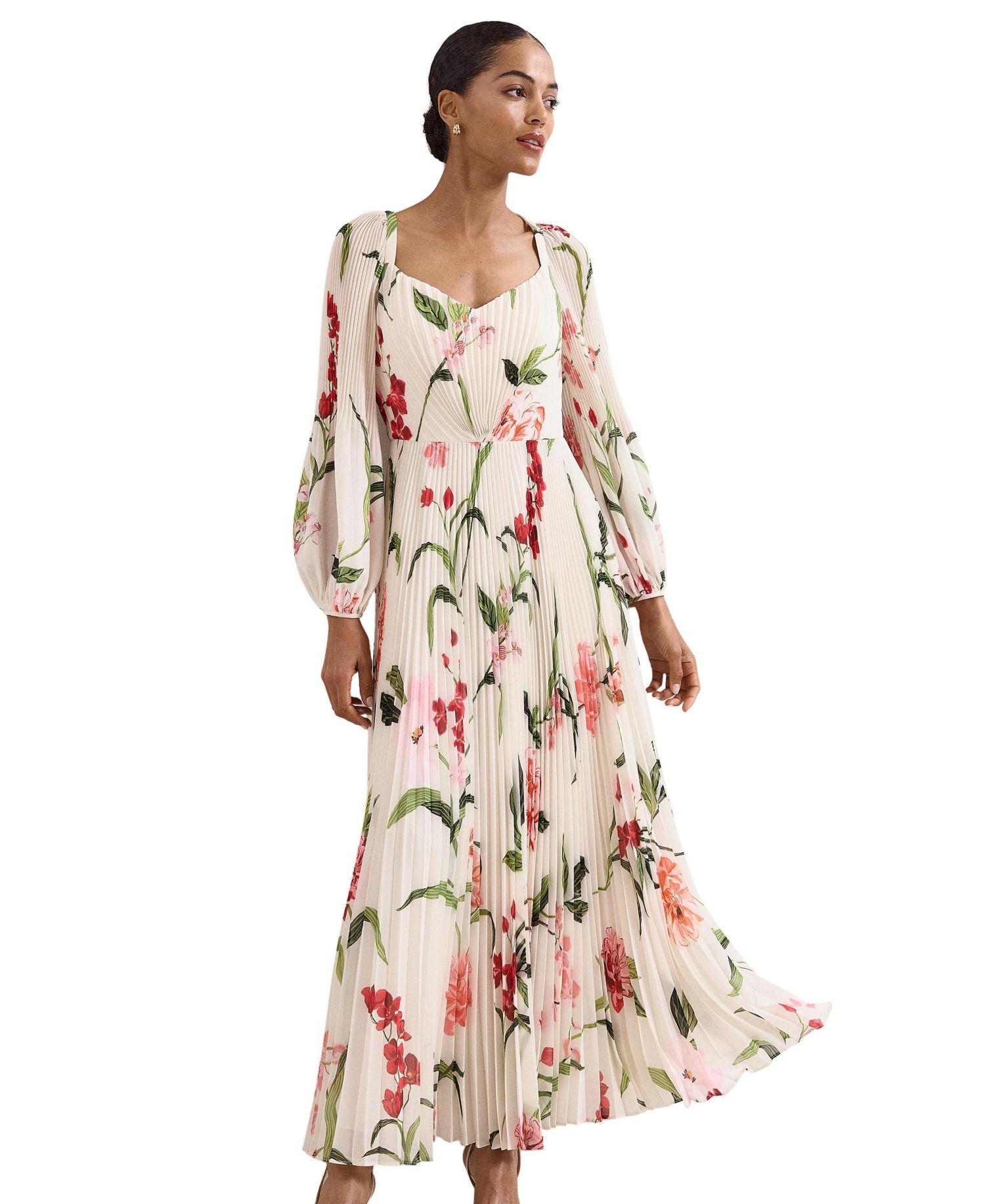 Women's Reanna Floral-Print Wedding Guest Maxi Dress