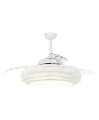 52 Coastal Metal Fandelier Smart Ceiling Fans with Lights and Remote, App Control, Voice Control