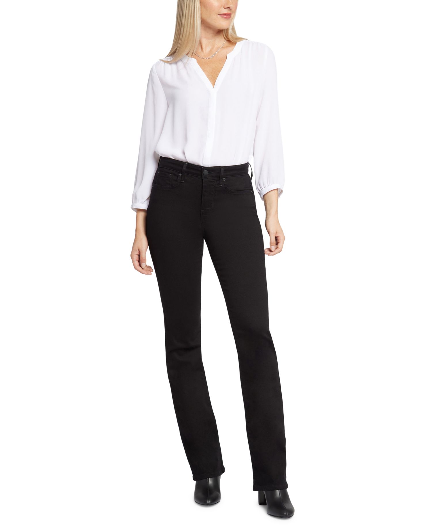Petite Barbara Mid-Rise Bootcut Jeans
