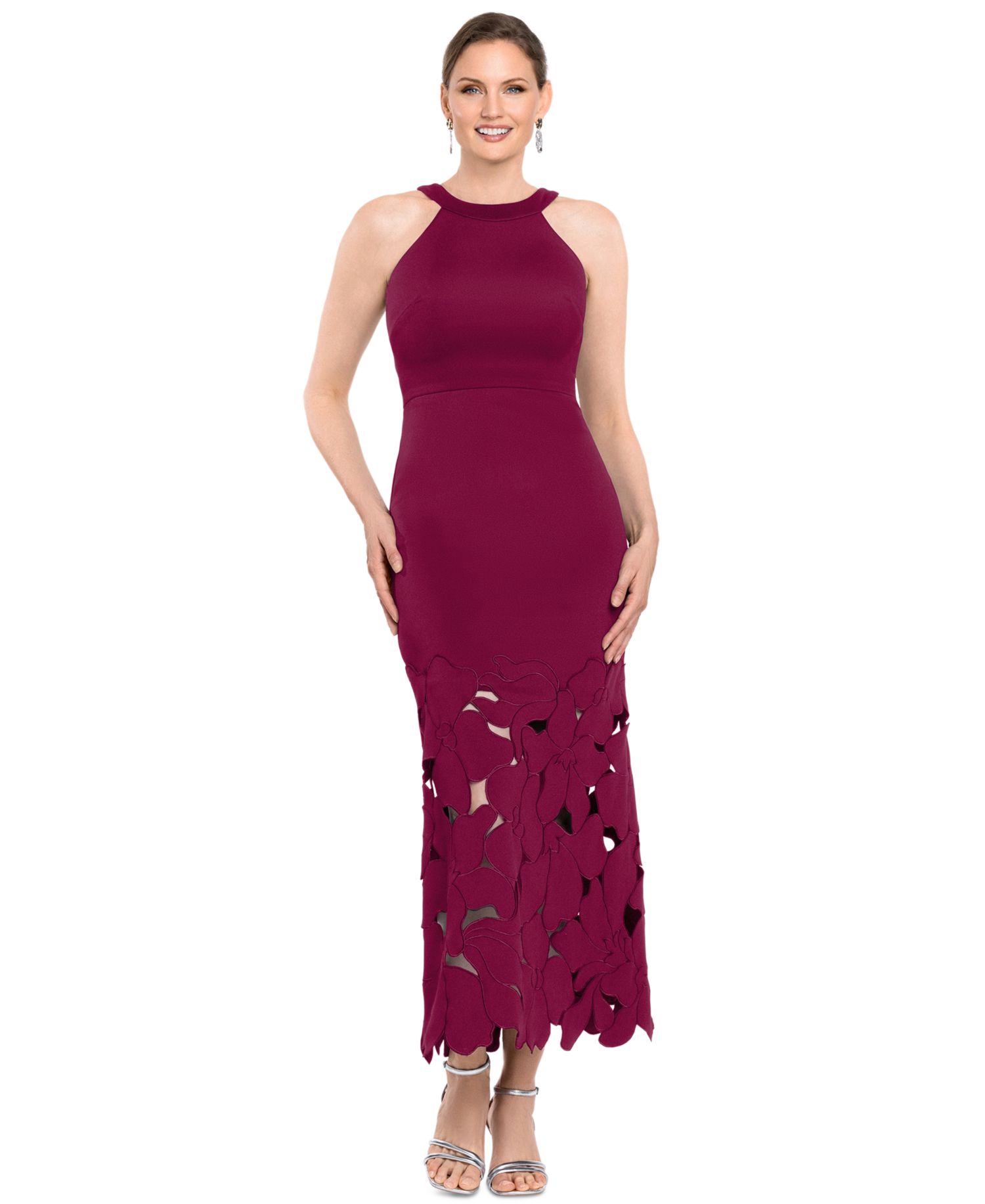 Petite Sleeveless Halter Neck Dress