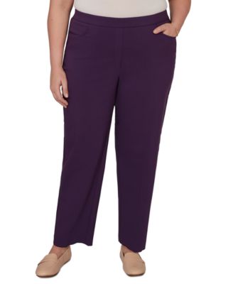 Plus Size Colored Allure Stretch Short Length Pants