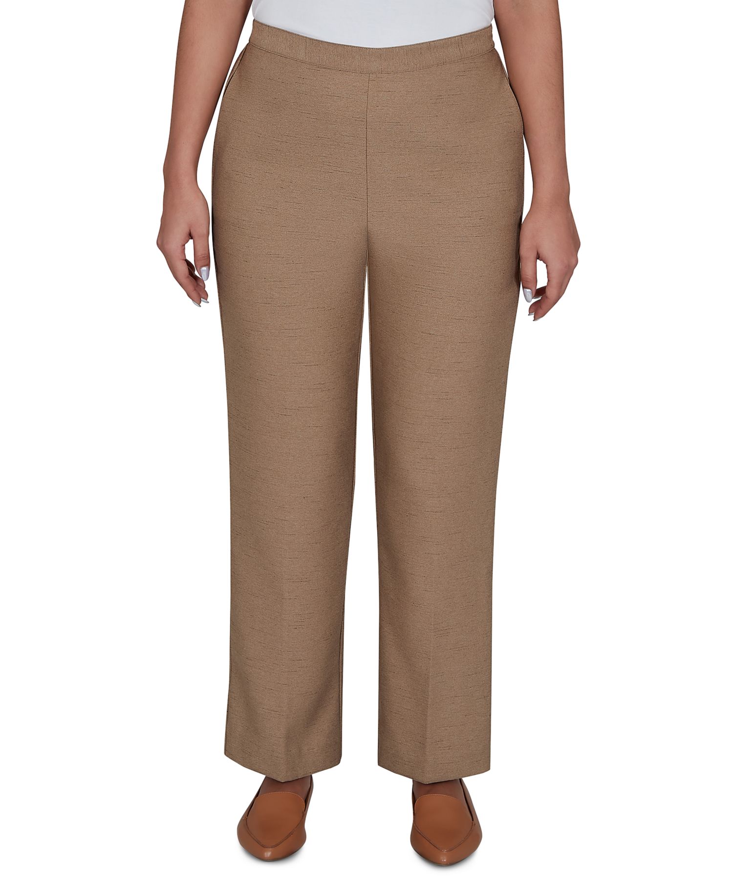 Petite Union Square Pull-On Straight Leg Pants