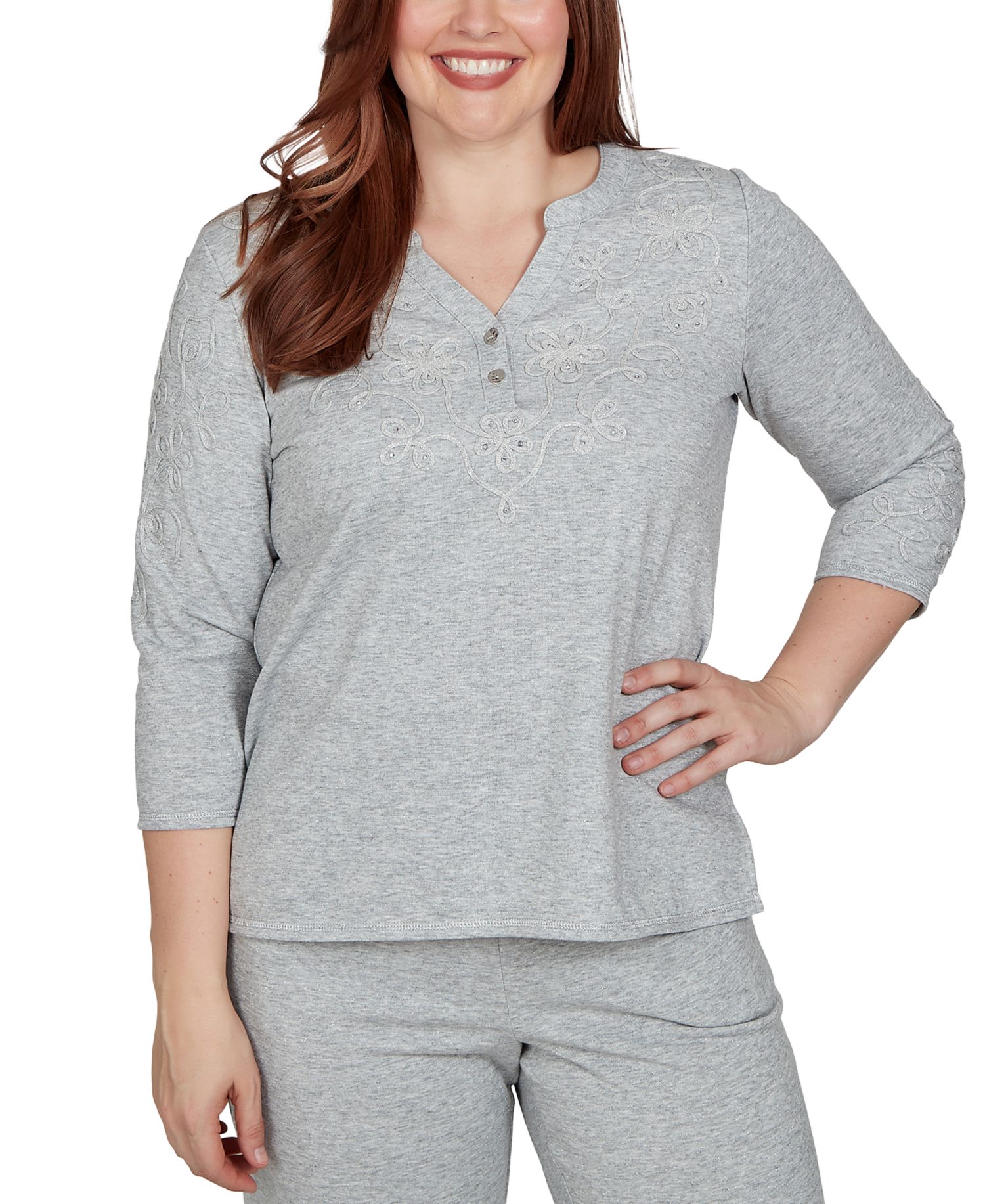Women's V-Neck 3/4-Sleeve T-Shirt