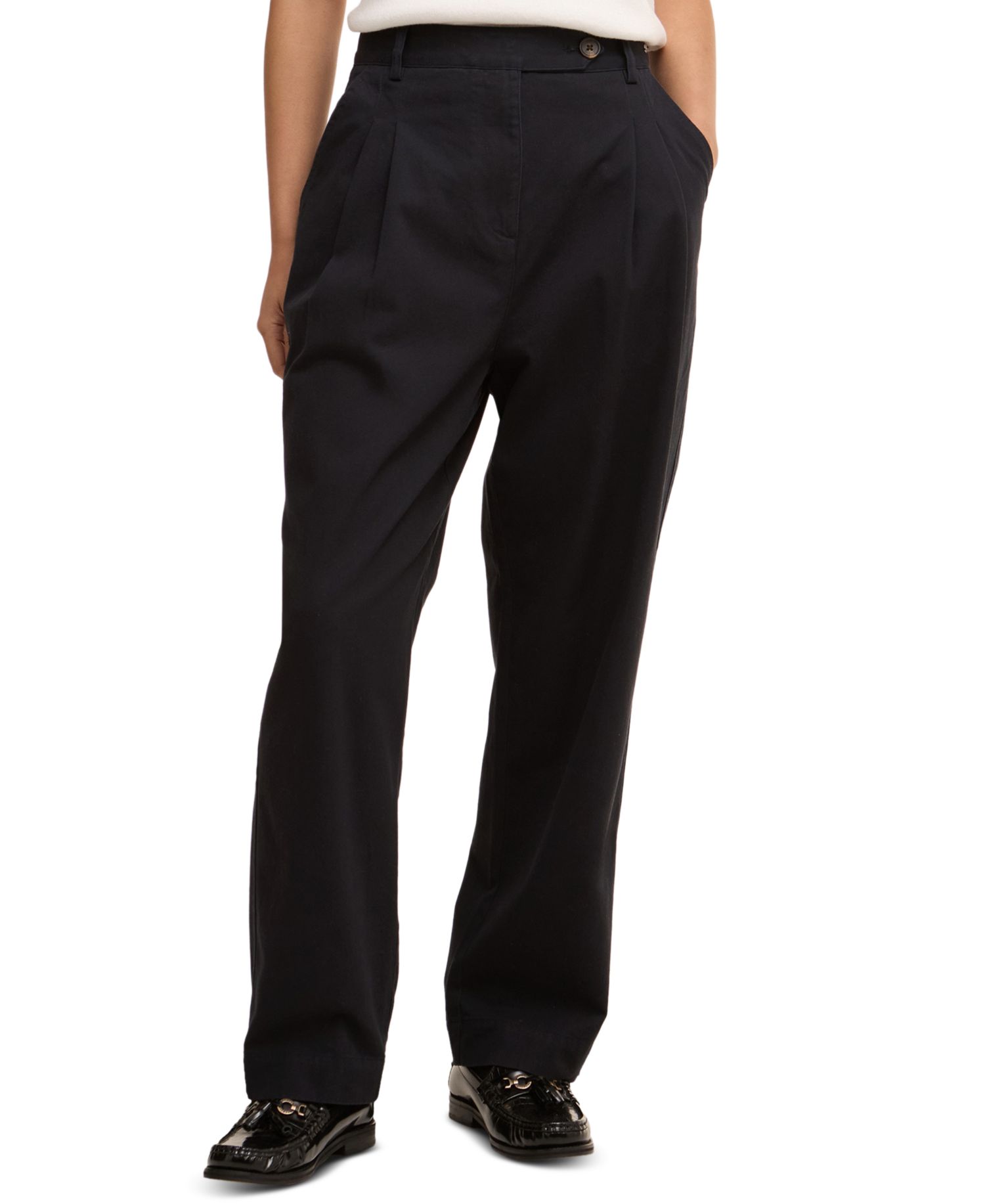 Women's Verona Cotton Straight-Fit Trousers