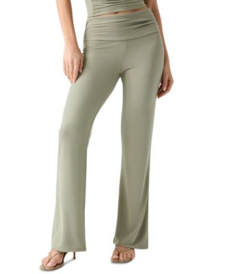 Women's Ilia Mid-Rise Wide-Leg Knit Pants