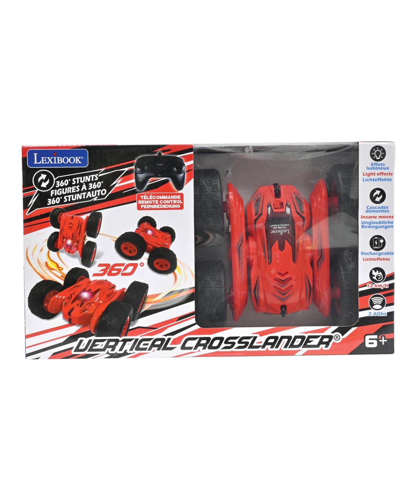 Детская игрушка Lexibook Vertical Crosslander All-Terrain Stunt RC Car RC55, цвет: Красный — фото 5