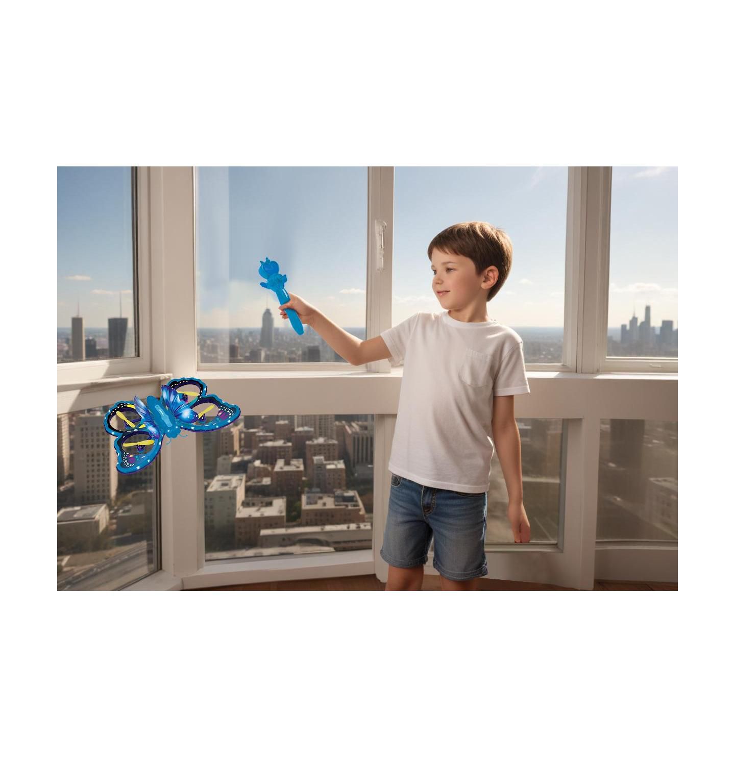 Детская игрушка Lexibook Crosslander Butterfly Light-Up Wings Headless Mode Remote-Controlled Flying Butterfly, цвет: Фиолетовый — фото 6