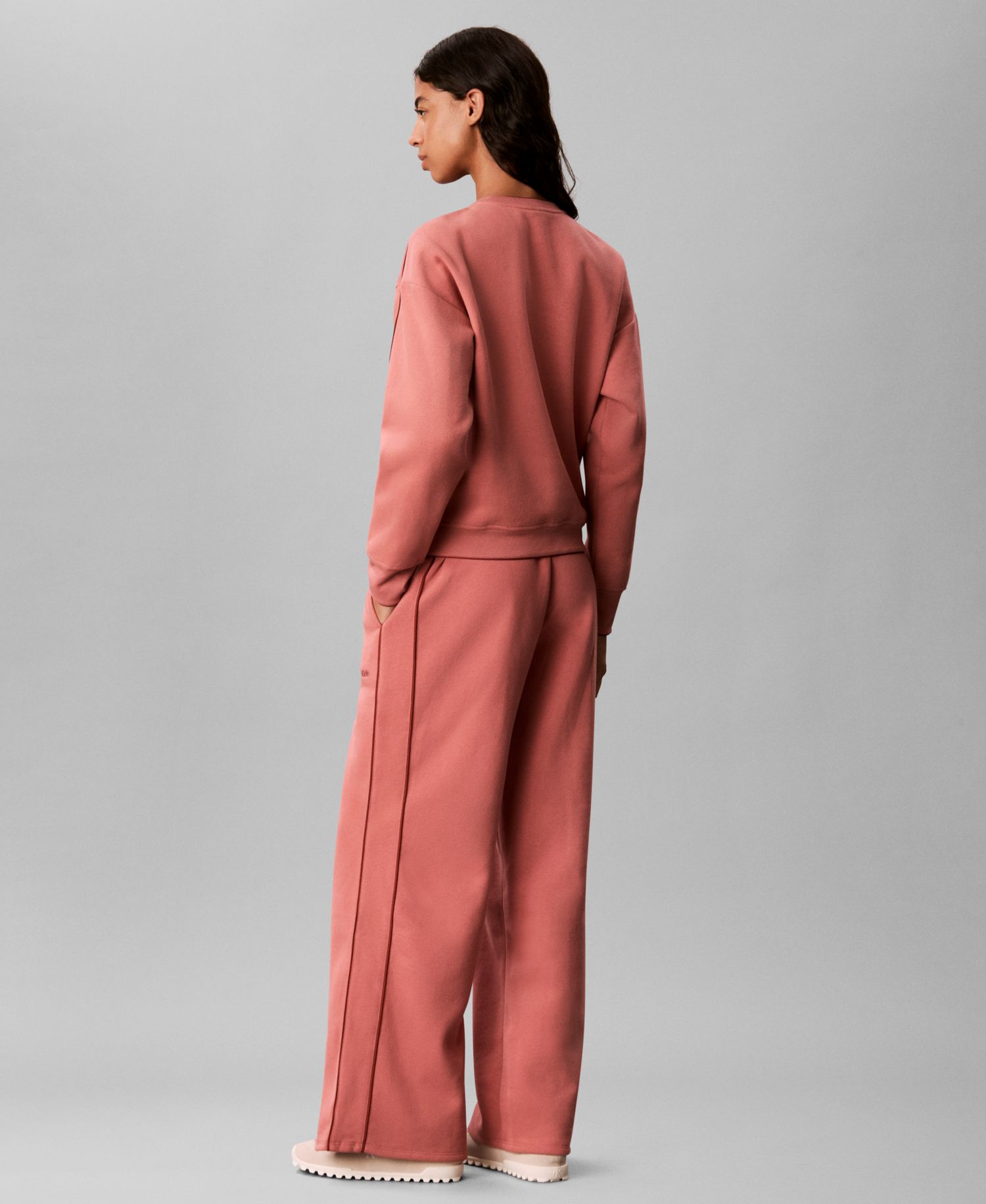 Women's Piped Wide-Leg Sweatpants
