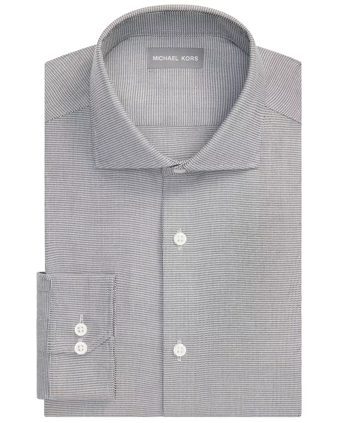 Men's Luxe Touch Micro Check Dress Shirt - thumbnail 6