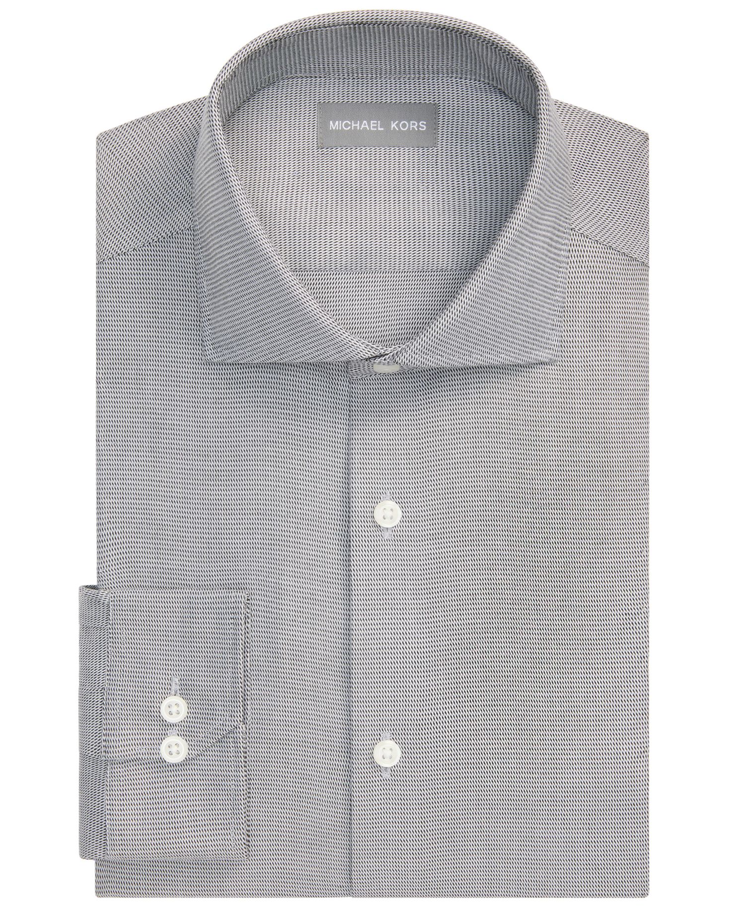Men's Luxe Touch Micro Check Dress Shirt
