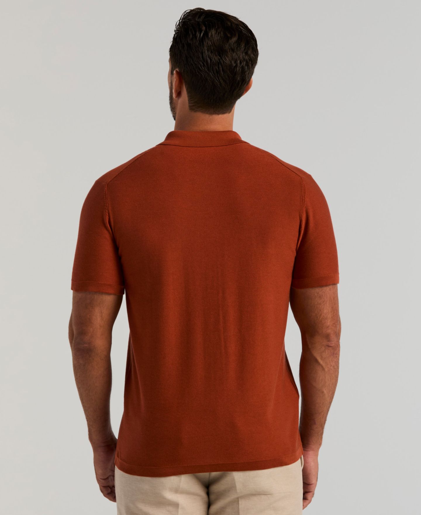 Мужская рубашка Cubavera Stripe Short-Sleeve, цвет: Arabian Spice — фото 4