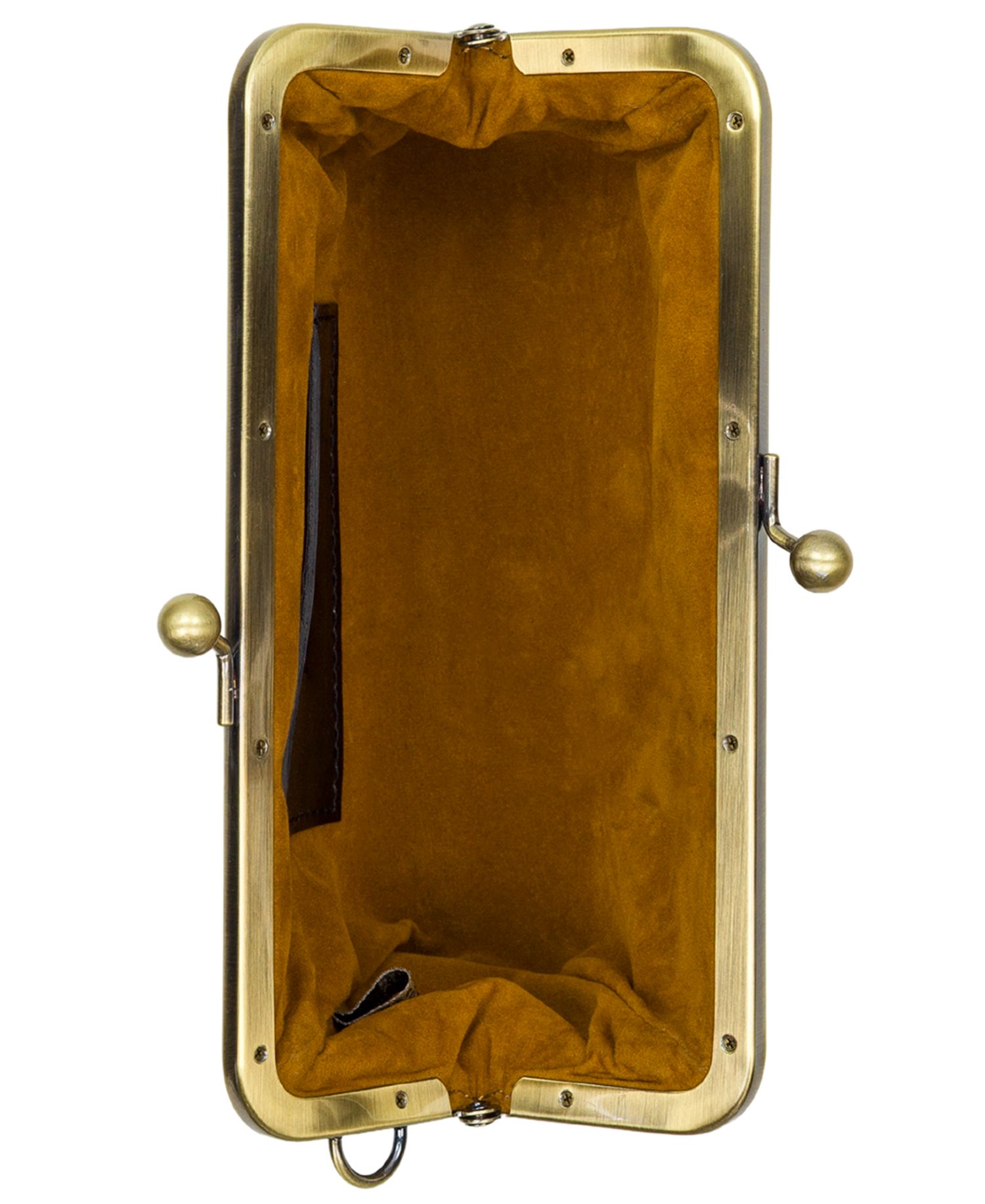 Rose Garden Renna Leather Kiss-Lock Wristlet