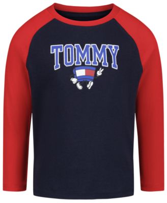 Boys' 2T-7 Mascot Raglan Graphic Long- Sleeve T-shirt.