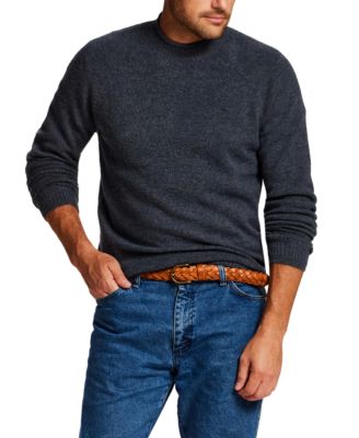 Men's Chunky-Knit Boucle Crewneck Sweater