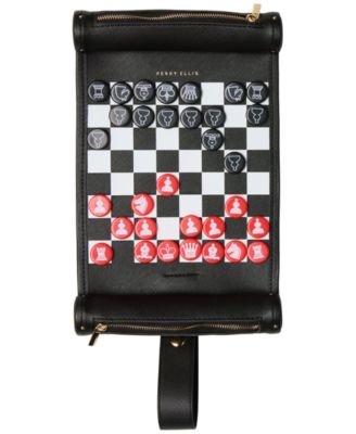 Men's Travel Strategy Checkers and Chess 2-Player Board Game