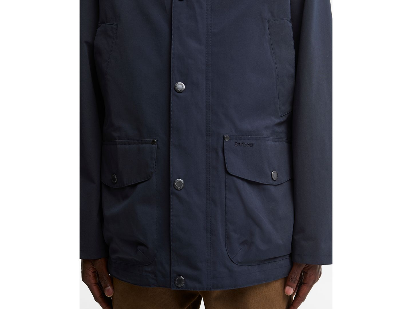 Мужская куртка Barbour Modern Bedale Waterproof Lightweight Stowaway-Hood, цвет: Тёмно-синий — фото 3