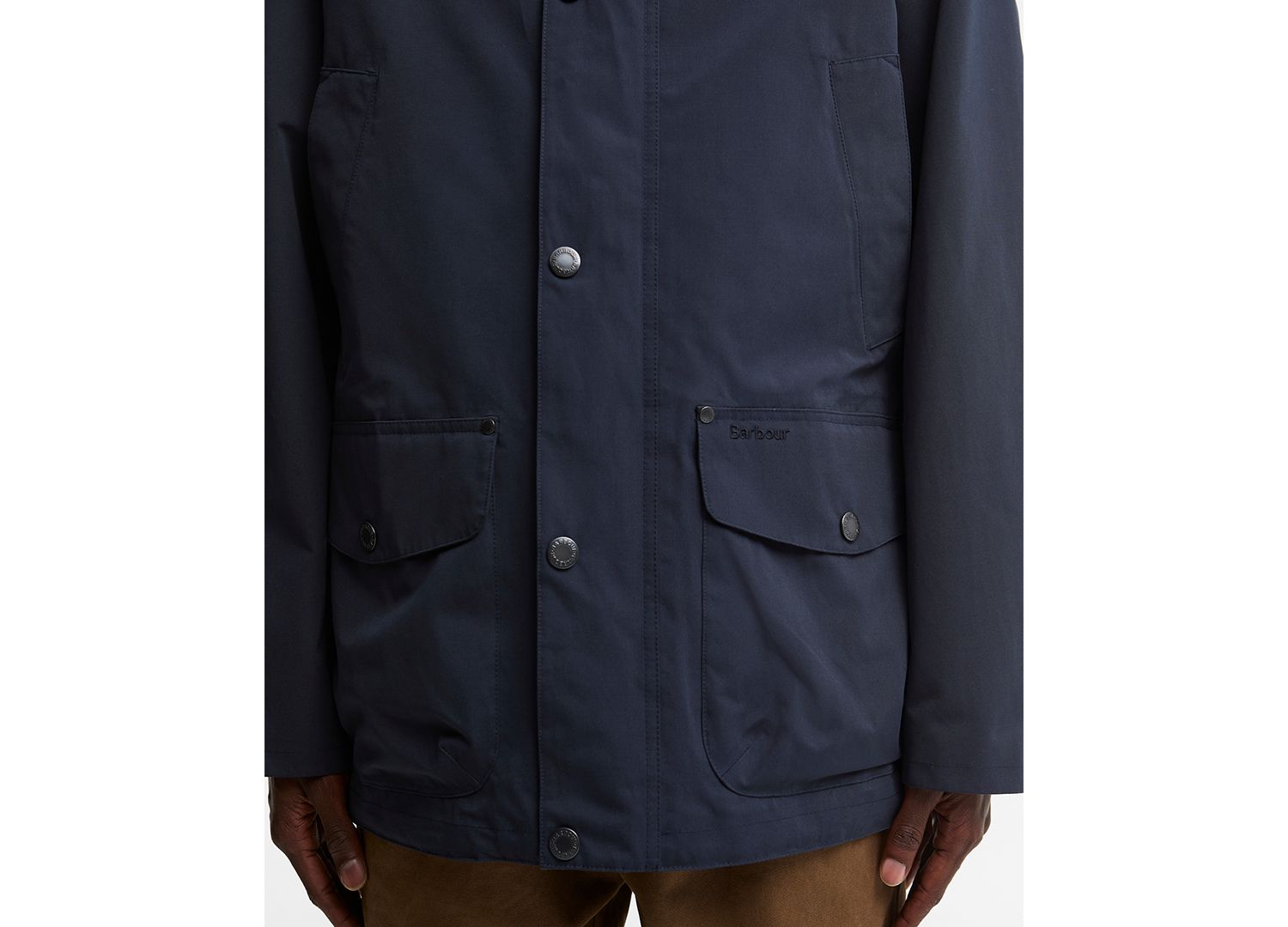 Men's Modern Bedale Waterproof Lightweight Stowaway-Hood Jacket