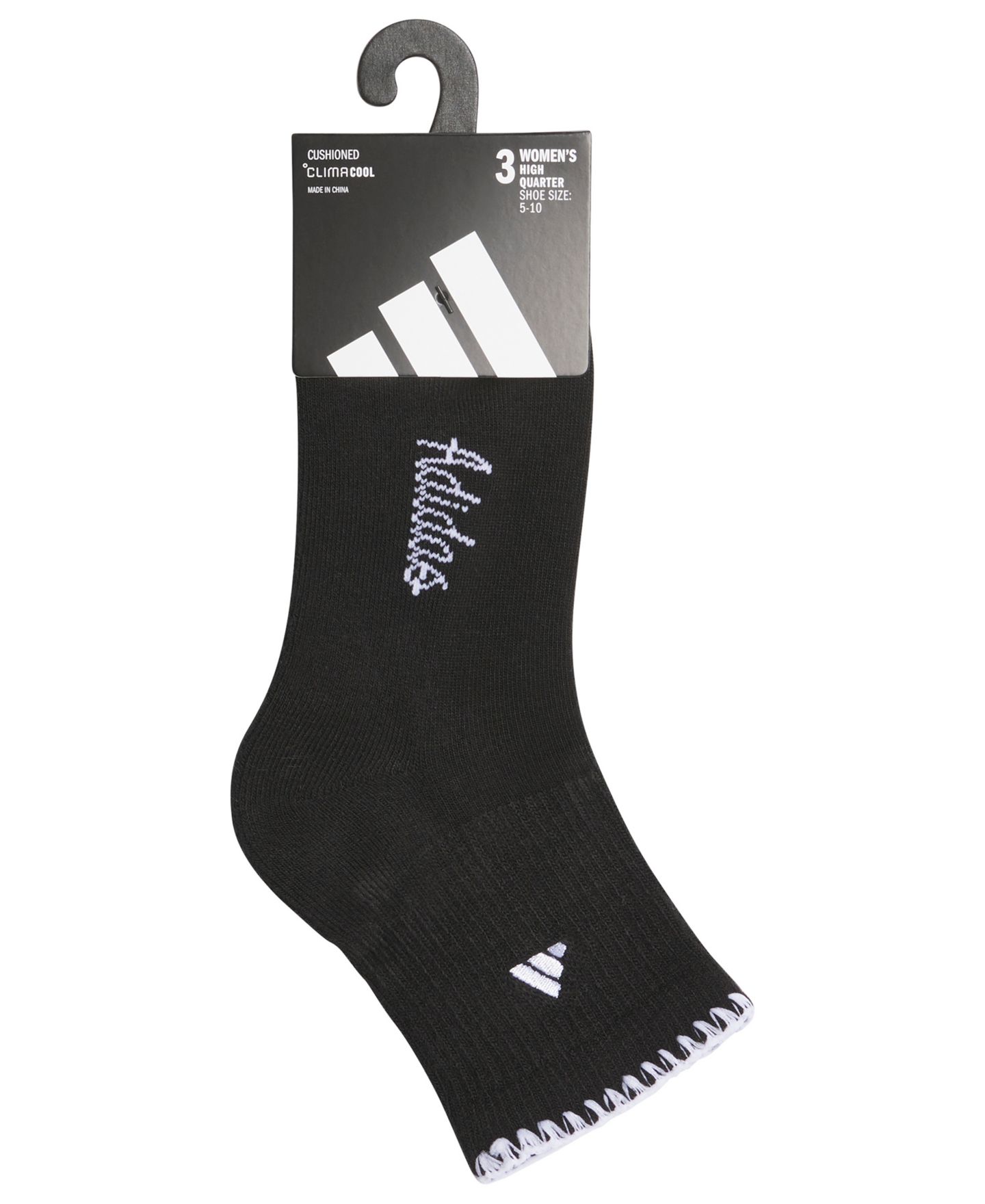 Женские высокие носки adidas Sport Luxe с амортизацией, 3 пары, цвет: Чёрный — фото 5