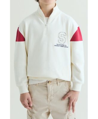 Toddler Boys Women's 4T -16 High Neck Zipper Sweatshirt