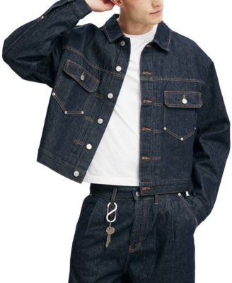 Men's Type 2 Modern-Fit Cropped Denim Jacket