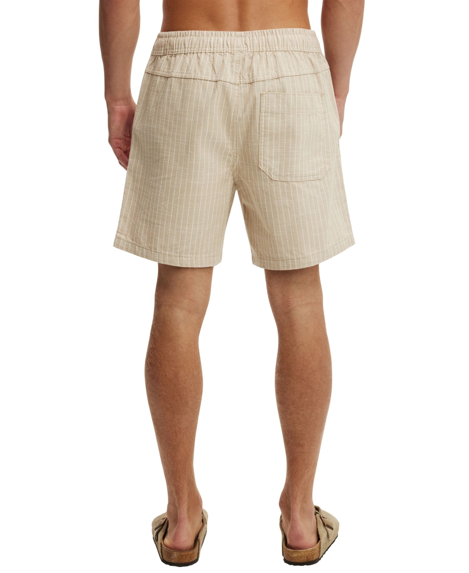 Men's Easy Short Pull-On Regular-Fit Plaid Shorts, 7" Inseam