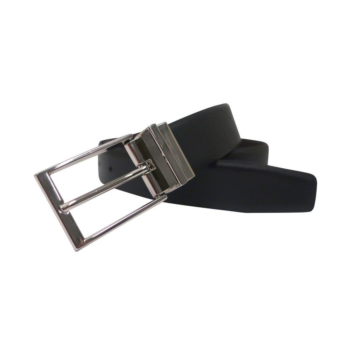 B by Brooks Brothers Men's Made in Italy Reversible Nappa Leather Belt - Black/brown