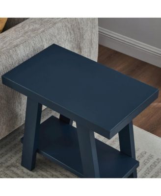 Athens Contemporary Wood Shelf Side Table
