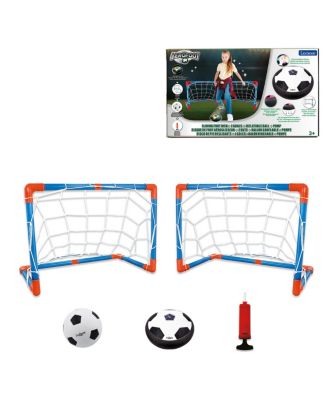 , Aerofoot Hovercraft Soccer Disc, 2 Goals, Pump and Ball, Glides Easily, Light Effects, Rechargeable, JG981
