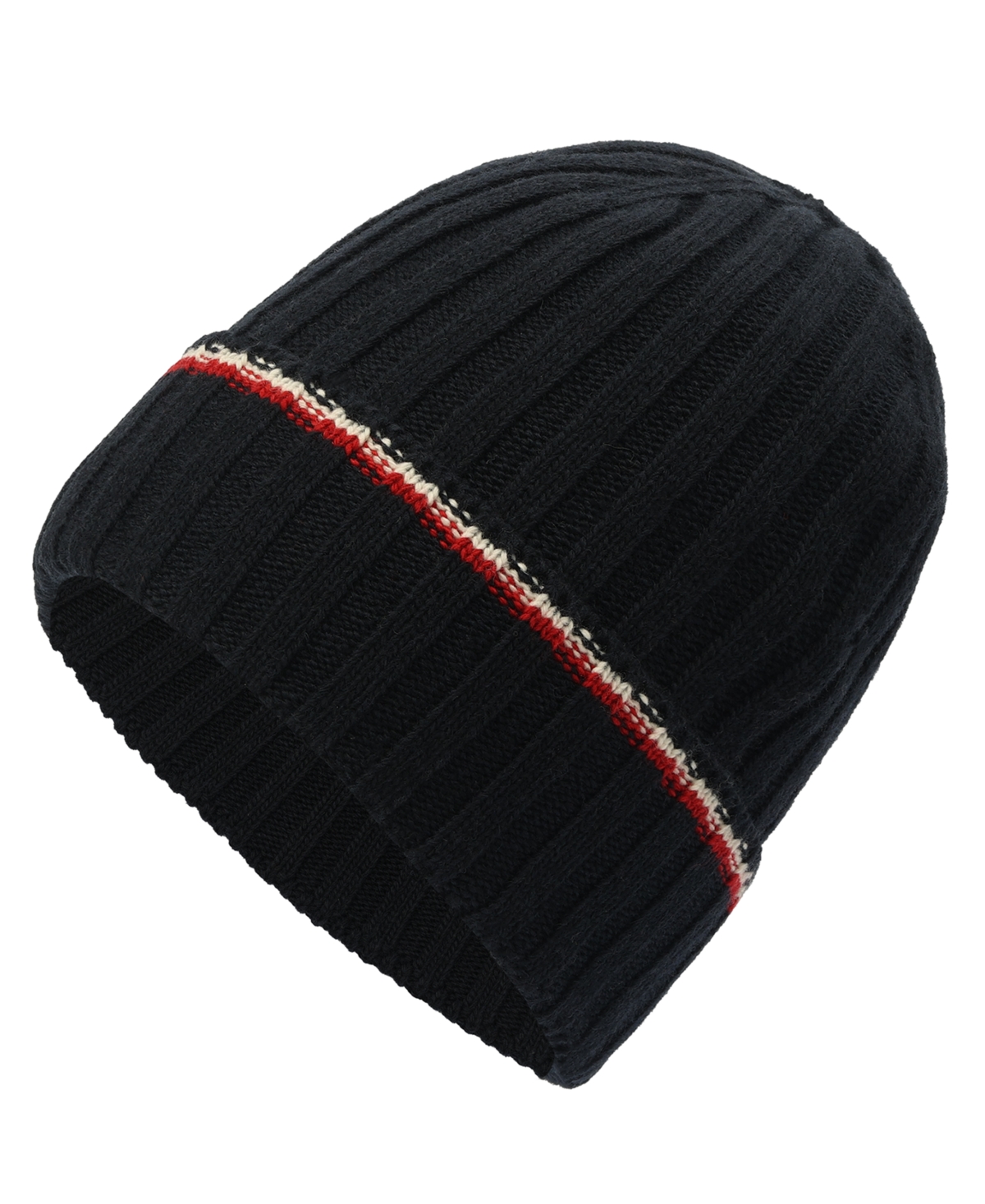 Tommy Hilfiger Men's Ribbed Knit Global Stripe Beanie
