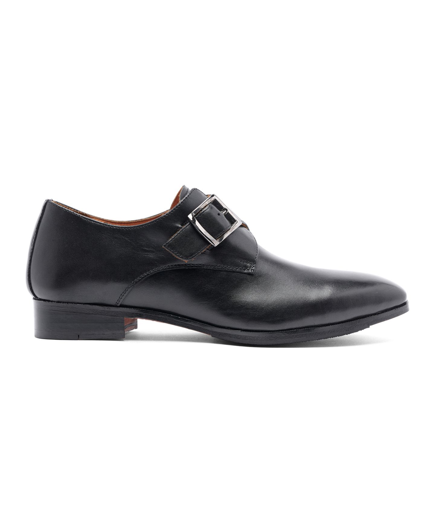 Мужские туфли Carlos by Carlos Santana Freedom Single Monk-Strap, цвет: Чёрный кожаный — фото 2