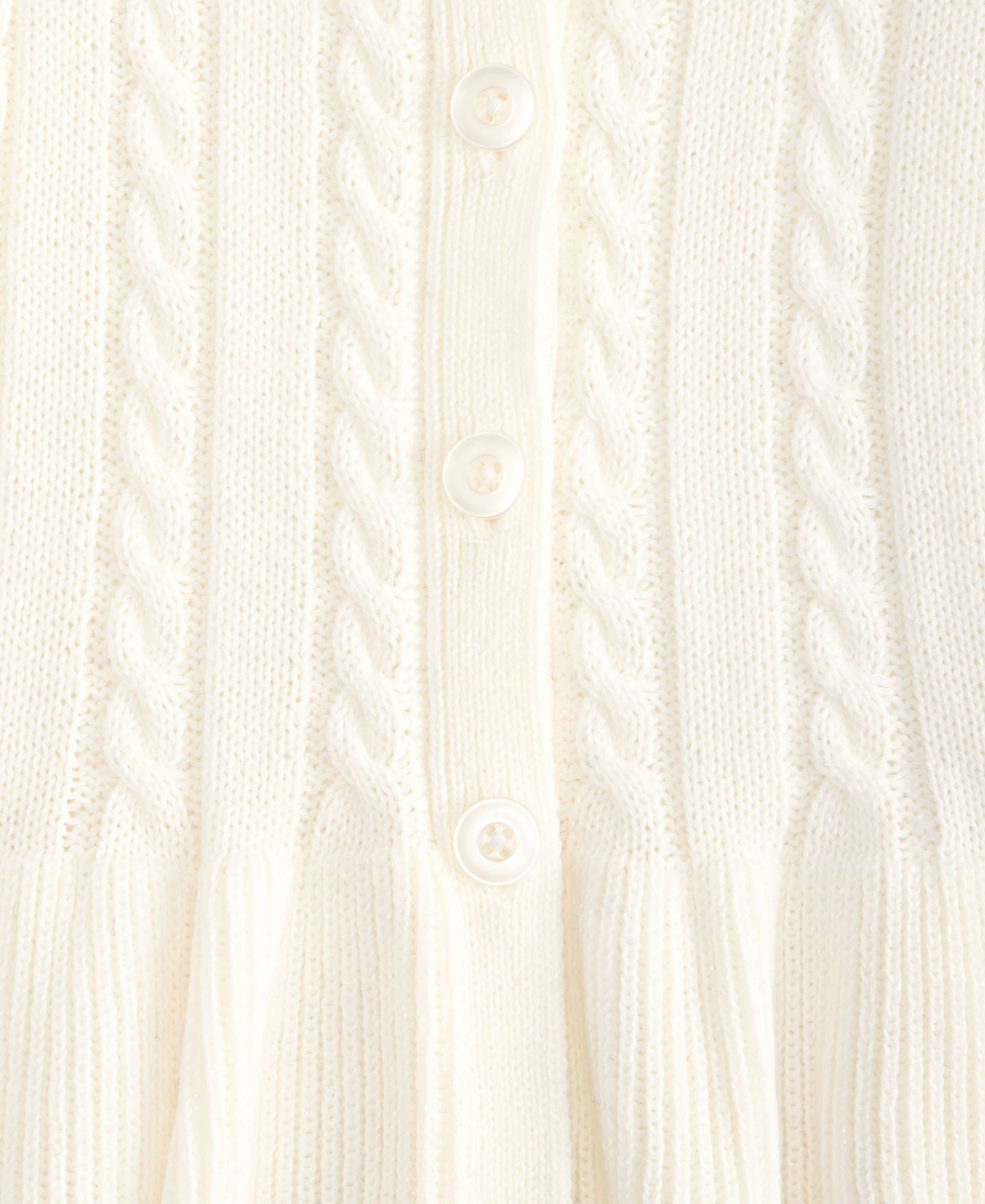 Кардиган Epic Threads Cable-Knit Peplum для девочек, цвет: Angel Whit — фото 3