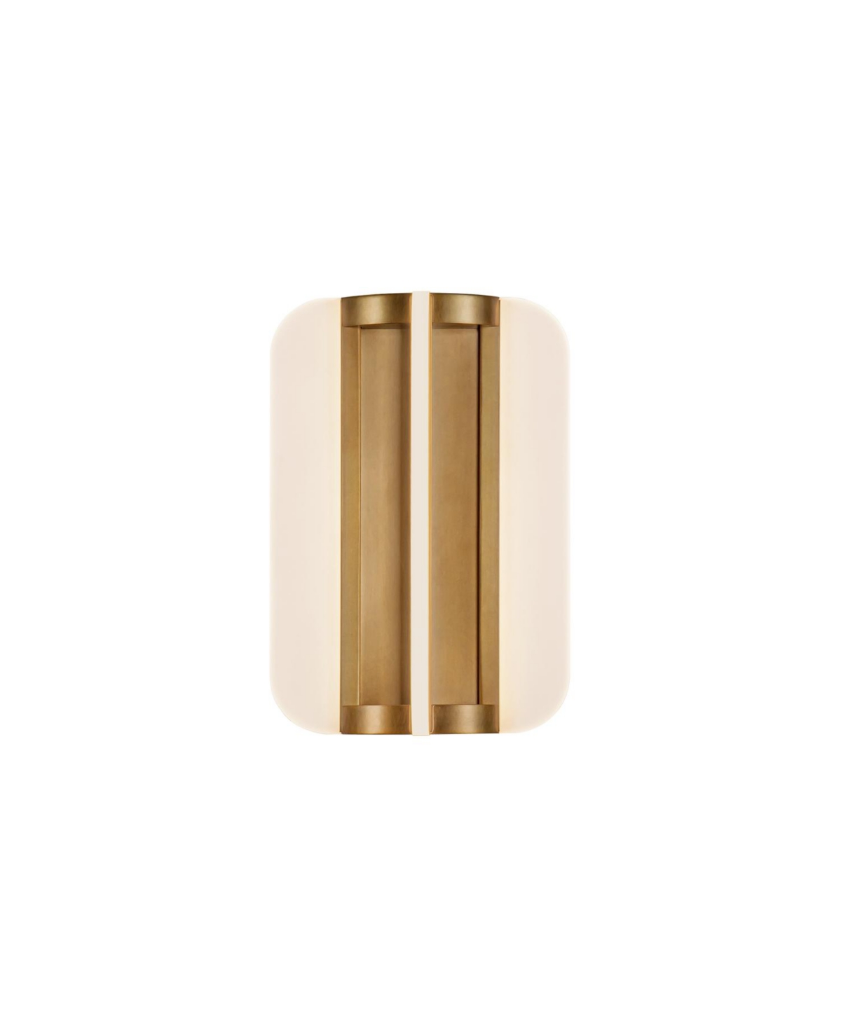 Alora Anders 10-in Urban Damp-Rated Dimmable Led Wall Light - Vintage brass