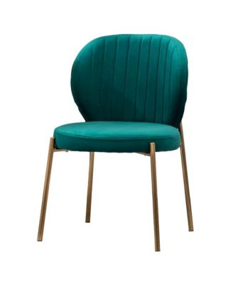 Amoa Contemporary Velvet Upholstery Dining Chair, Set of 2