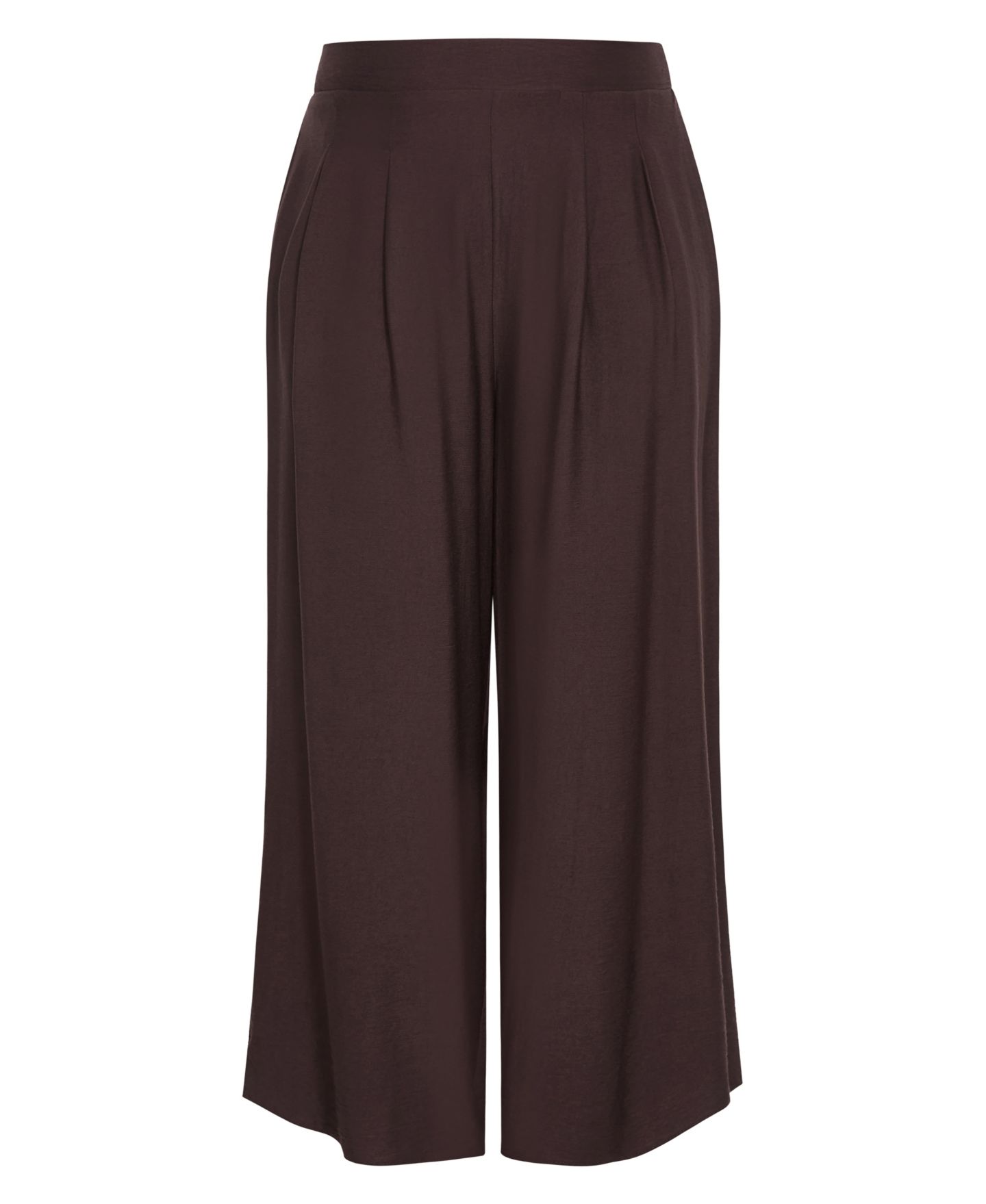 Женские брюки CITY CHIC Plus Size Alexi Wide-Leg Elastic-Waist, цвет: Шоколадный — фото 4