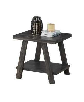 Athens Contemporary Replicated Wood Shelf End Table