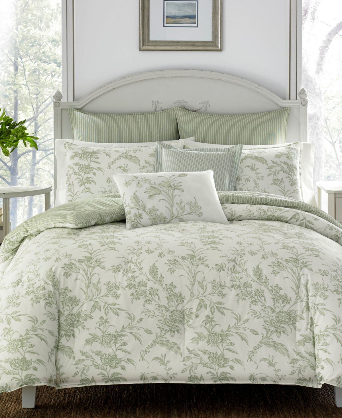 Laura Ashley Natalie Reversible 7-Pc. Comforter Set