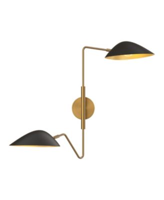 Oscar 6-in Aged  2 Lights Damp-Rated Wall/Vanity Light