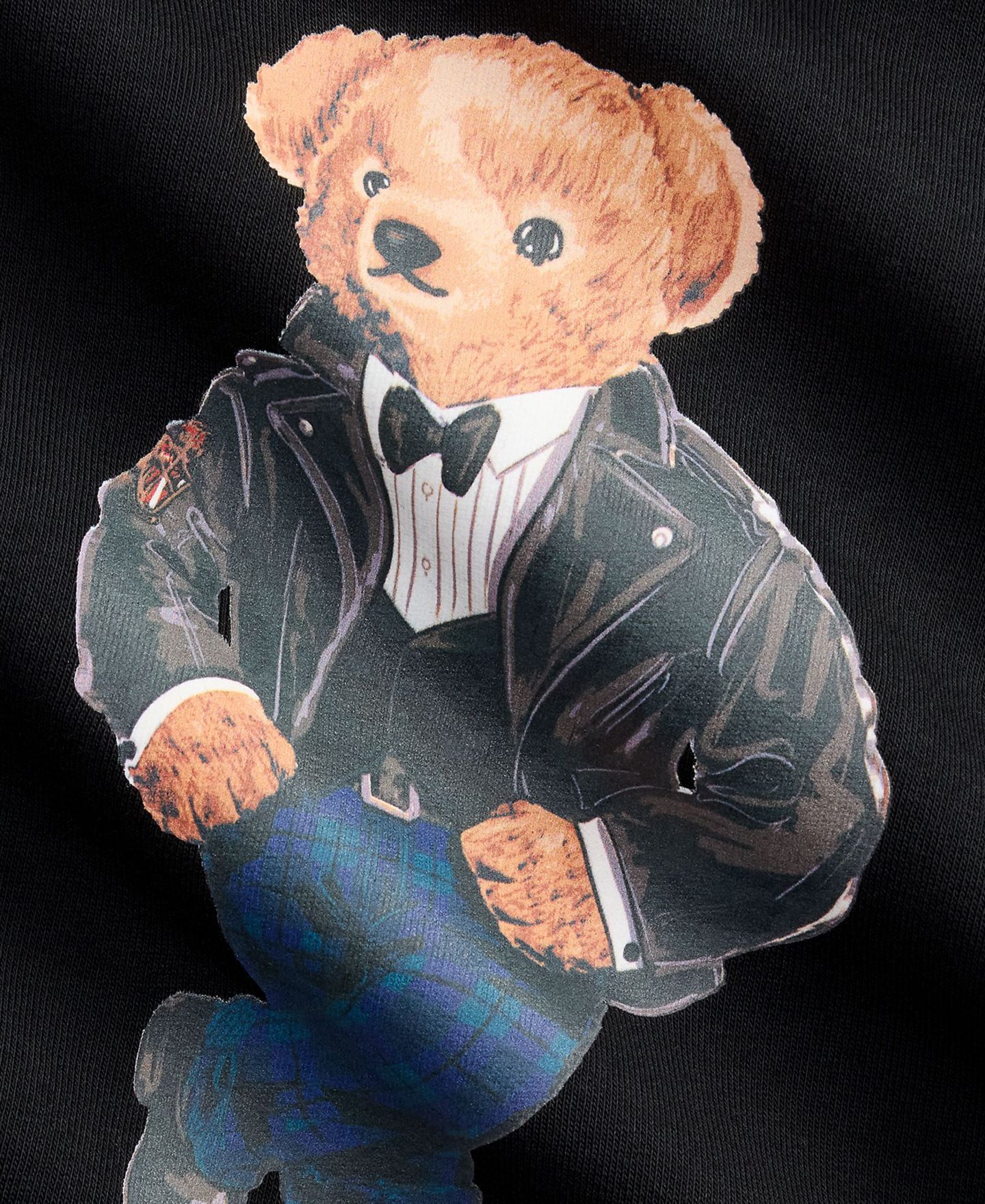 Худи Polo Ralph Lauren Polo Bear Graphic для мальчиков, цвет: Чёрный — фото 4