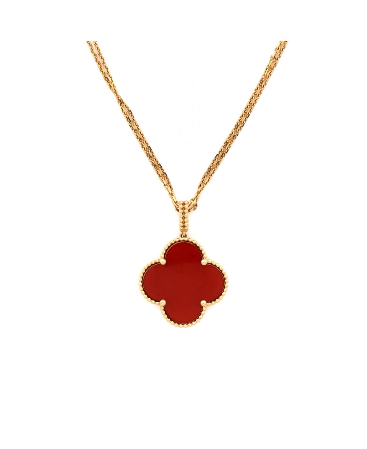 Pre-Owned Van Cleef and Arpels Magic Alhambra Pendant Long Necklace - 18k yellow gold