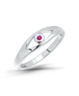 Cubic Zirconia Evil Eye Pinky Ring