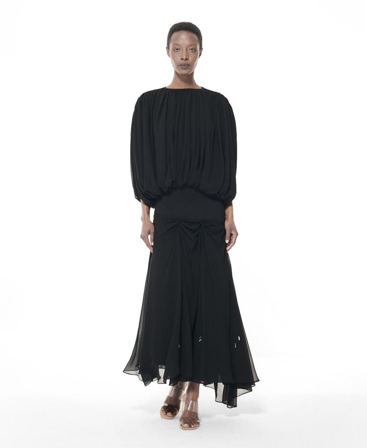 Women's Ruched Shoulders Top
