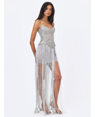 Women's Silver Semi-Formal Cocktail & Party Dresses