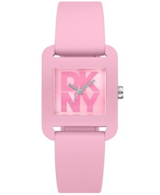 Women's Quartz City Sport Water-Resistant Pink Silicone Strap Watch, 28.5mm