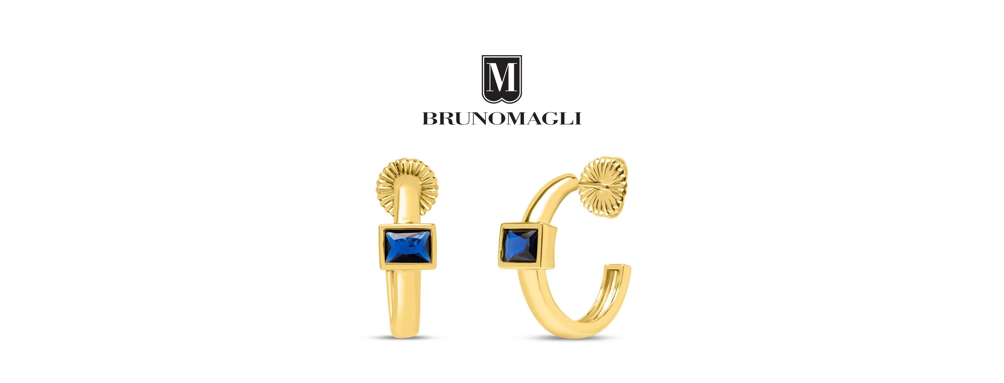 Bruno Magli Felecia Gold Earrings, Zaffiro