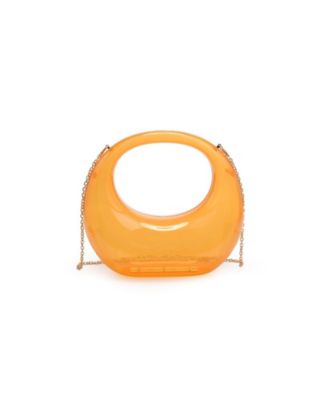 Women's Bess Transparent Top Handle Chain Strap Evening Bag