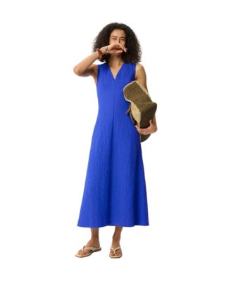 Women's V-Neck Sleeveless Midi Dress