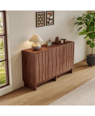 47.2" Farmhouse Buffet Sideboard with Doors and Drawers