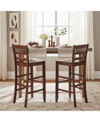 2-Piece Ladder Back Bar Stools