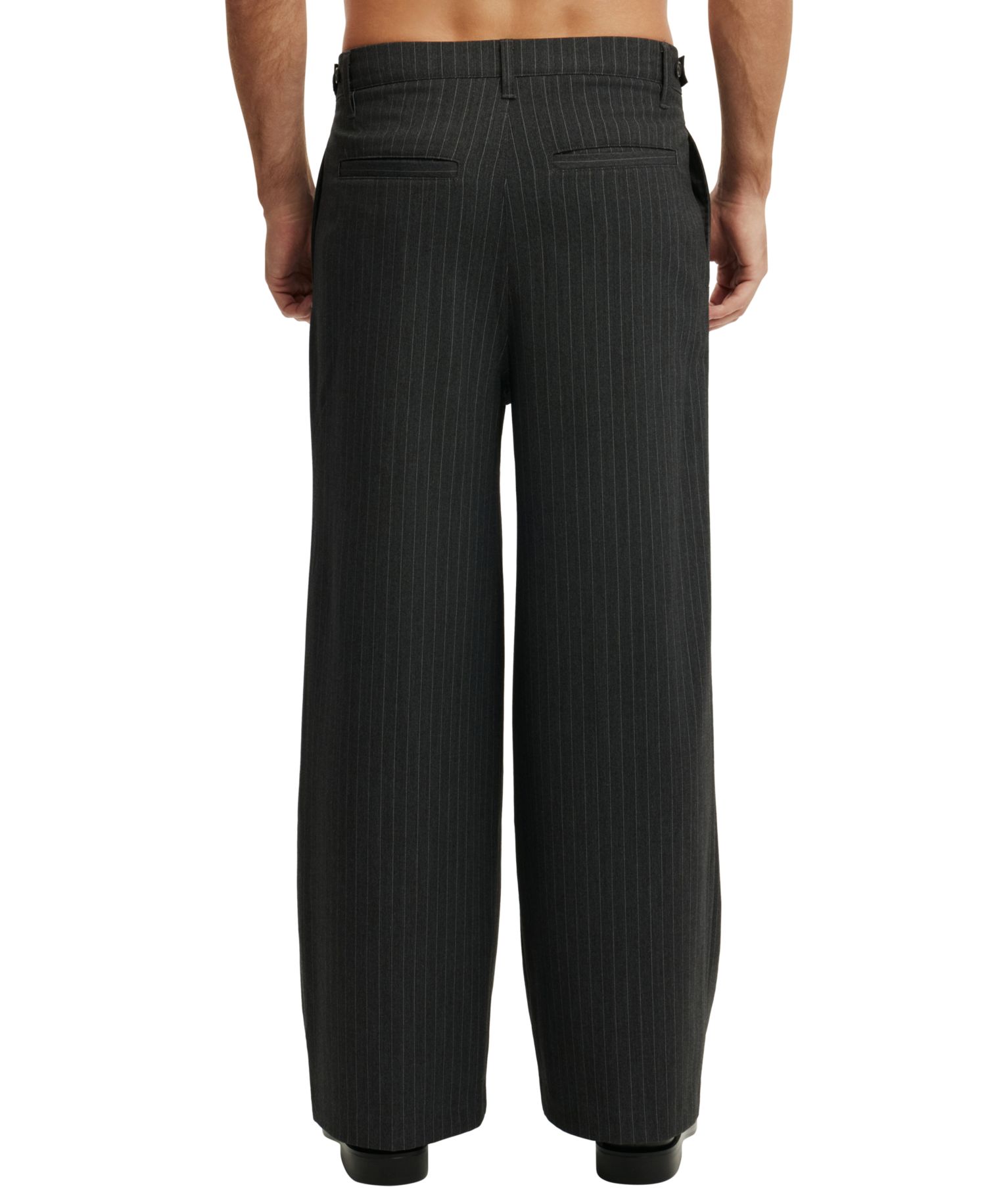Men's Super Baggy Pleated Wide-Leg Pants
